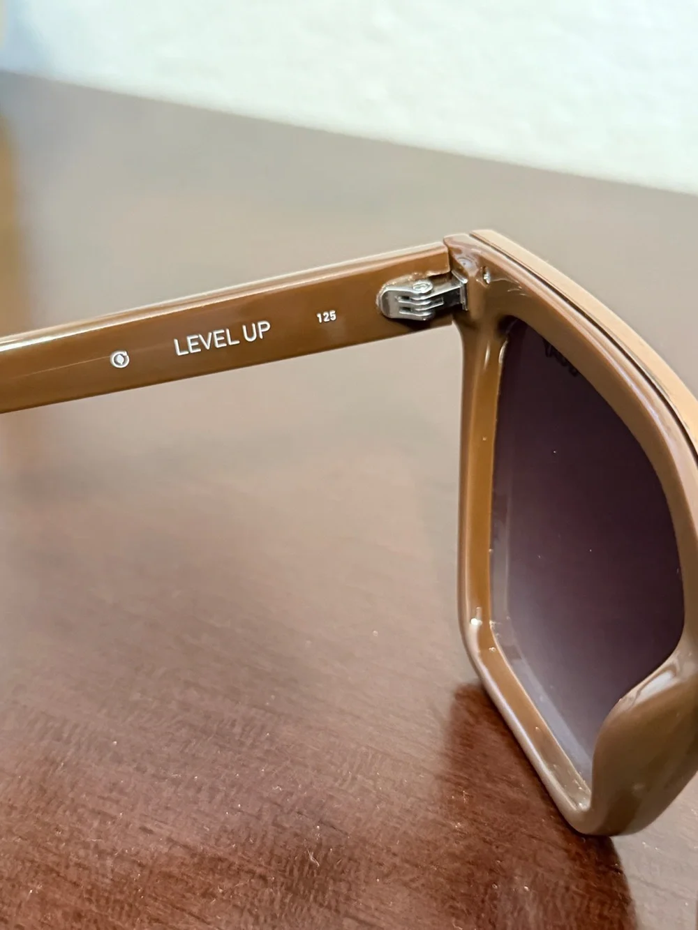Quay Australia Level Up Chocolate Brown Gradient Oversized Square Sunglasses
